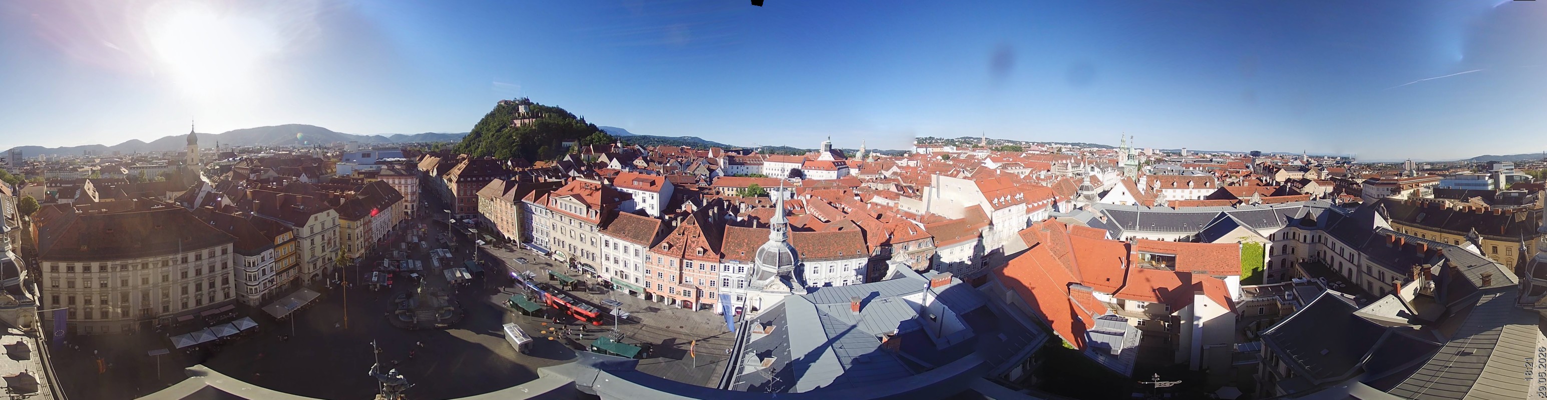 Archiv Foto Webcam Grazer Rathaus