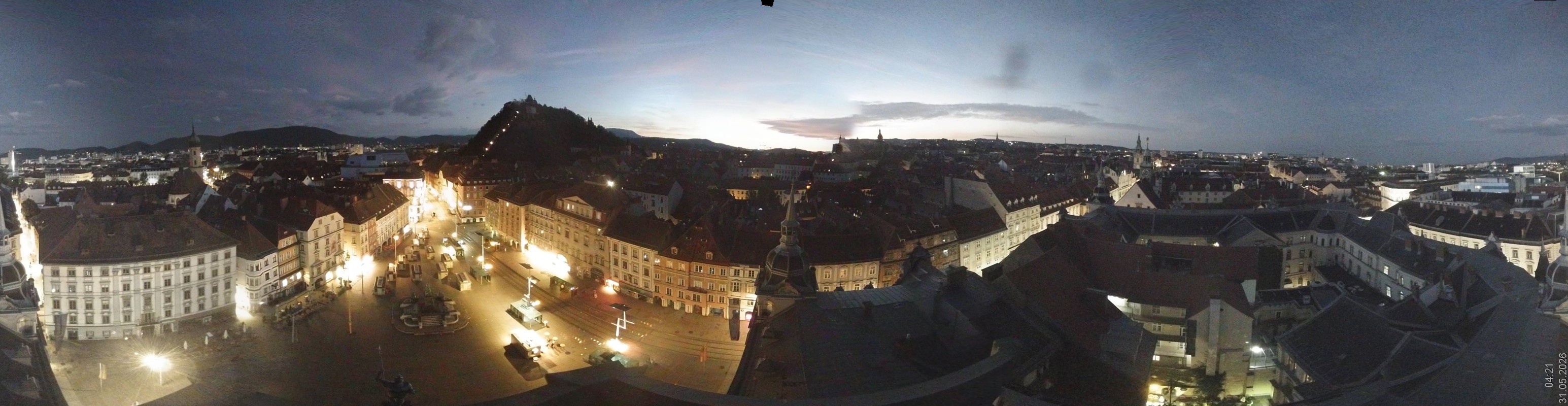 Archiv Foto Webcam Grazer Rathaus