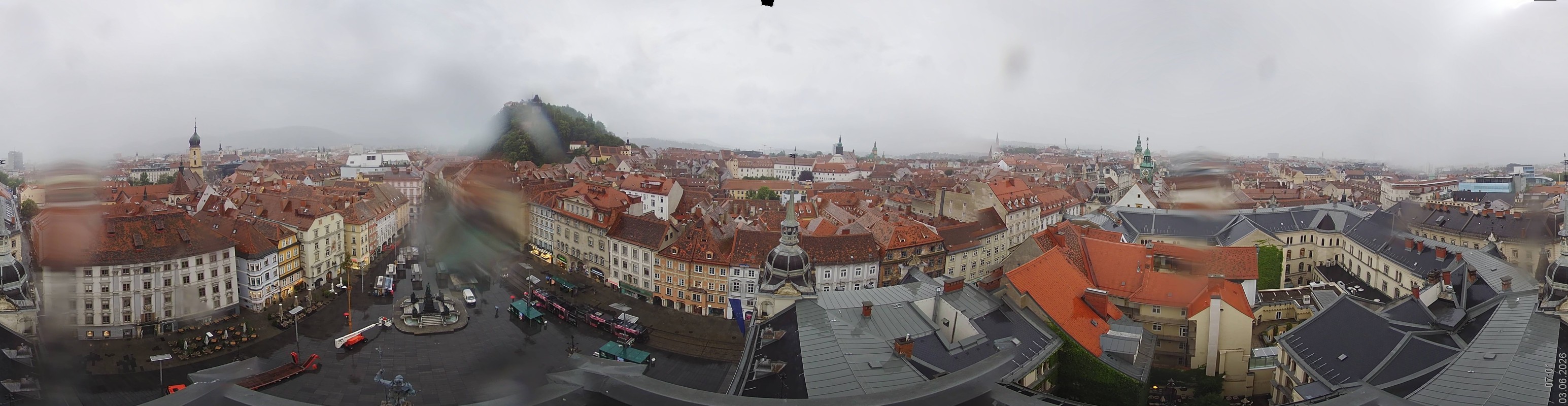 Archiv Foto Webcam Grazer Rathaus