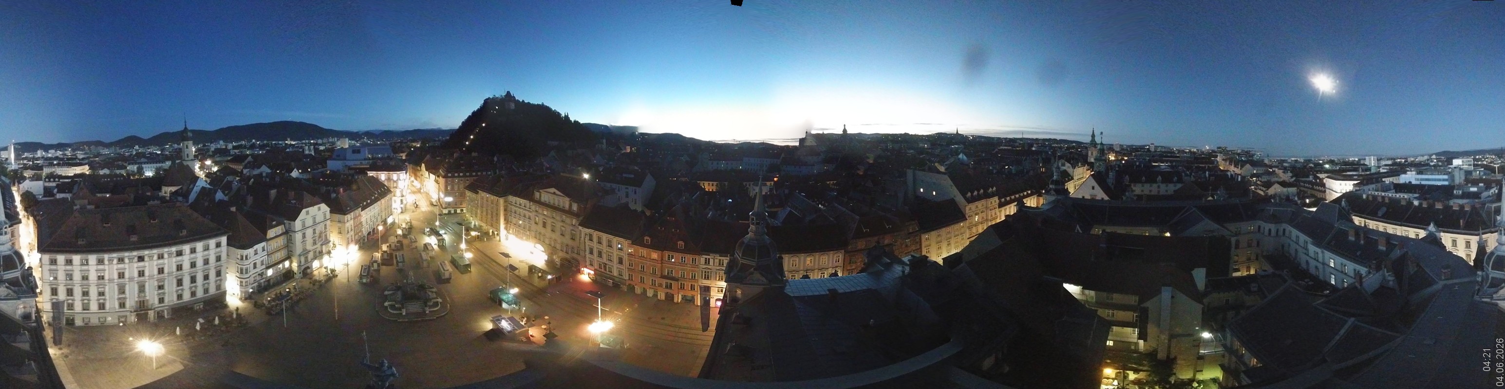 Archiv Foto Webcam Grazer Rathaus