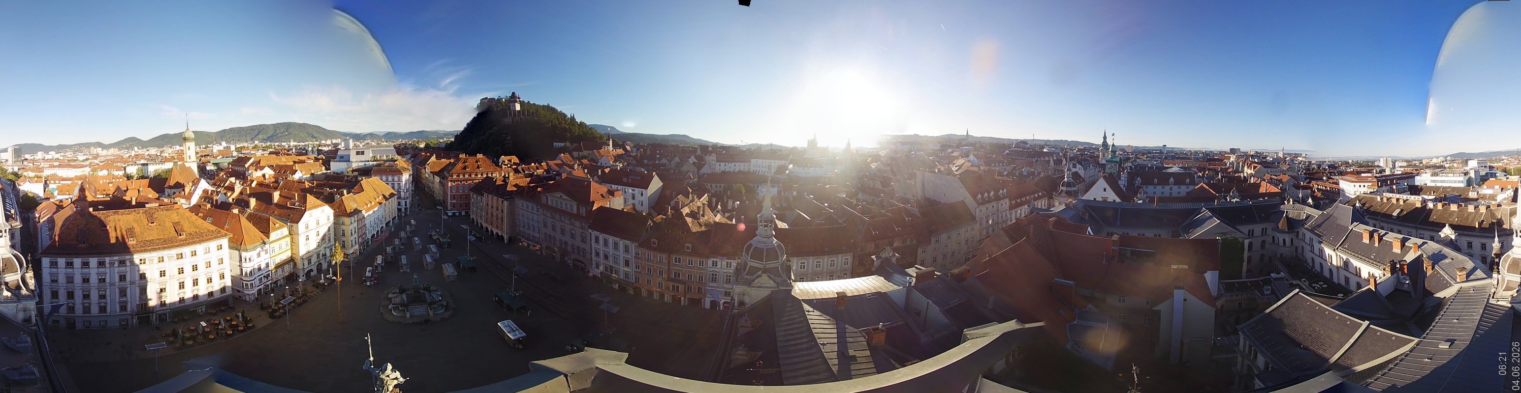 Archiv Foto Webcam Grazer Rathaus