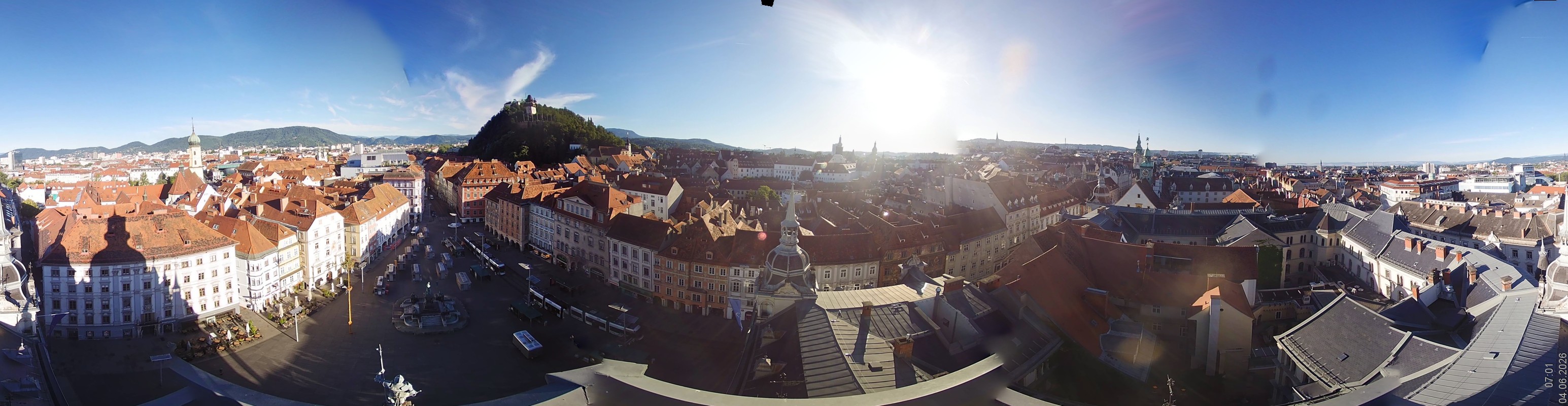 Archiv Foto Webcam Grazer Rathaus