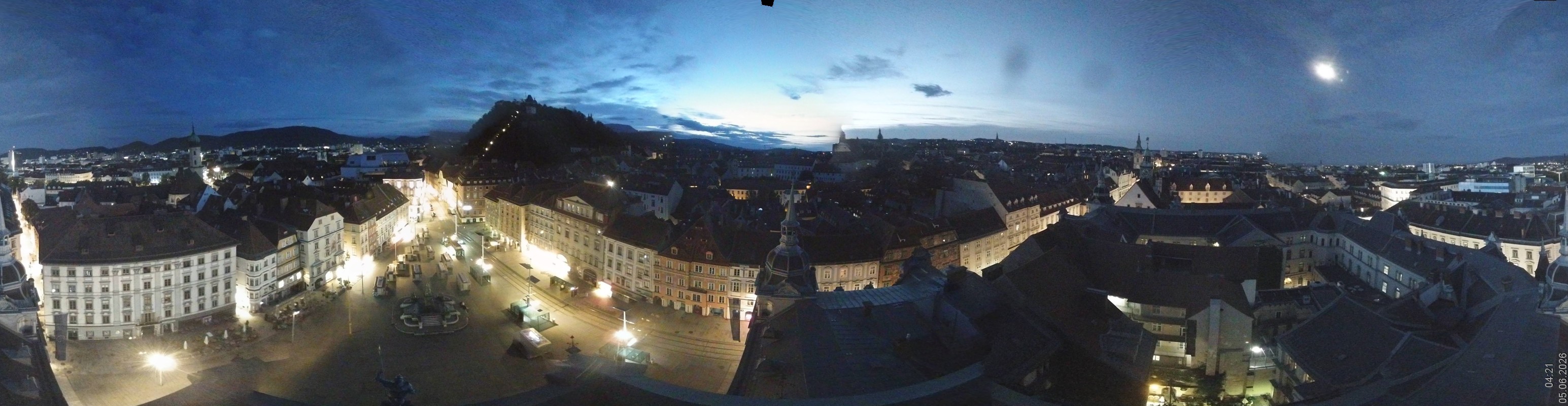 Archiv Foto Webcam Grazer Rathaus