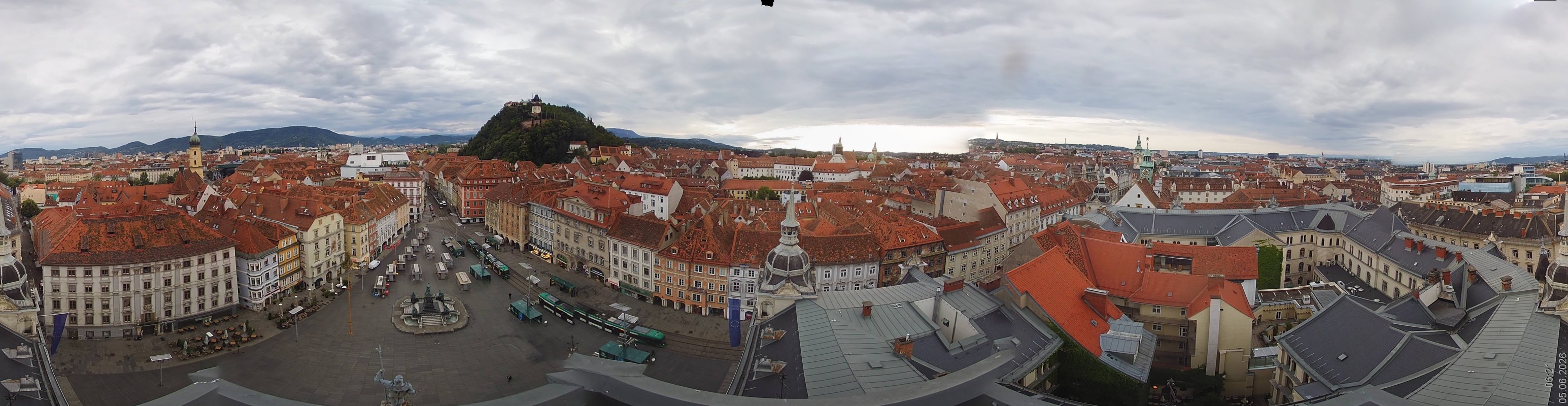 Archiv Foto Webcam Grazer Rathaus