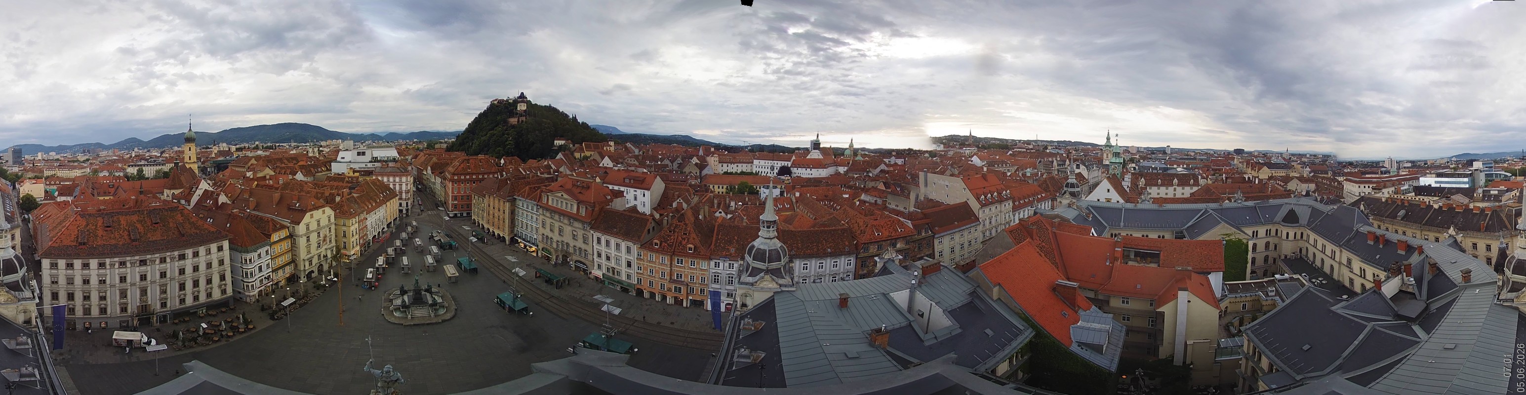 Archiv Foto Webcam Grazer Rathaus