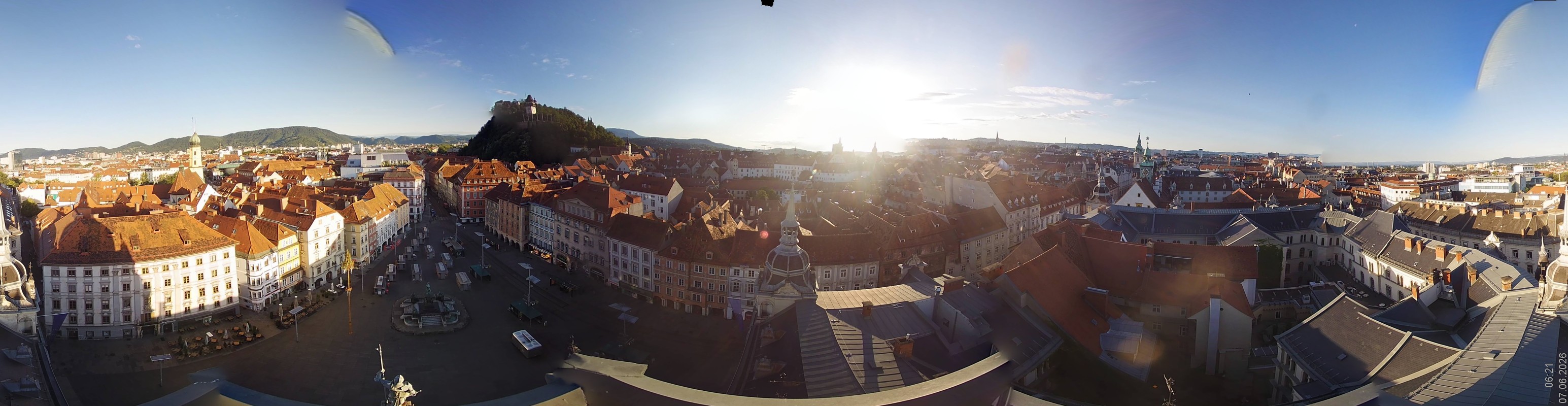 Archiv Foto Webcam Grazer Rathaus