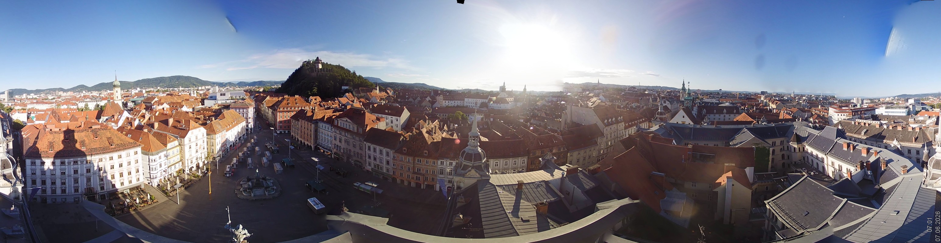 Archiv Foto Webcam Grazer Rathaus