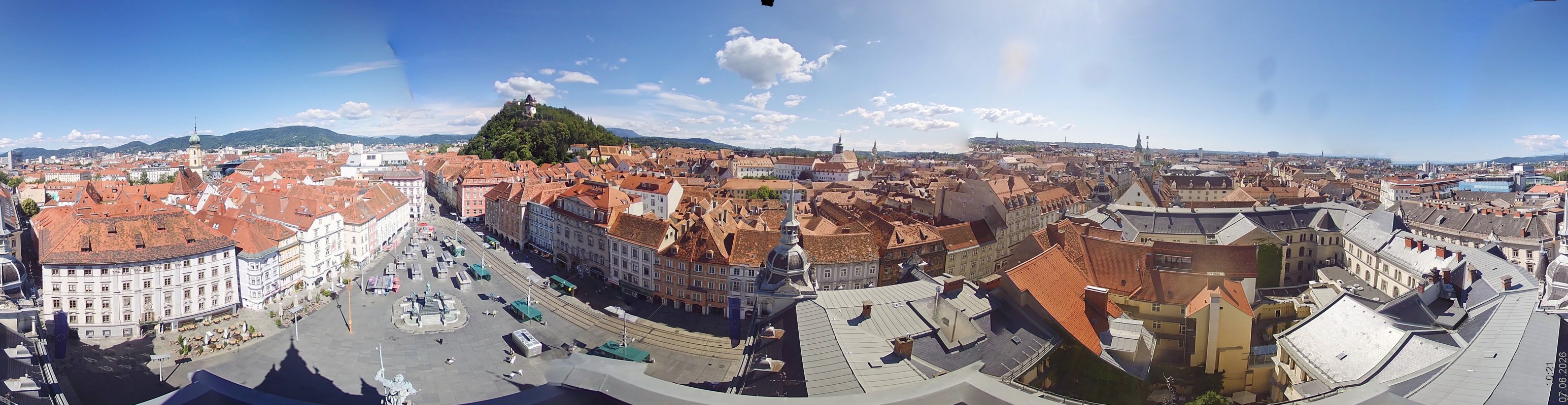 Archiv Foto Webcam Grazer Rathaus