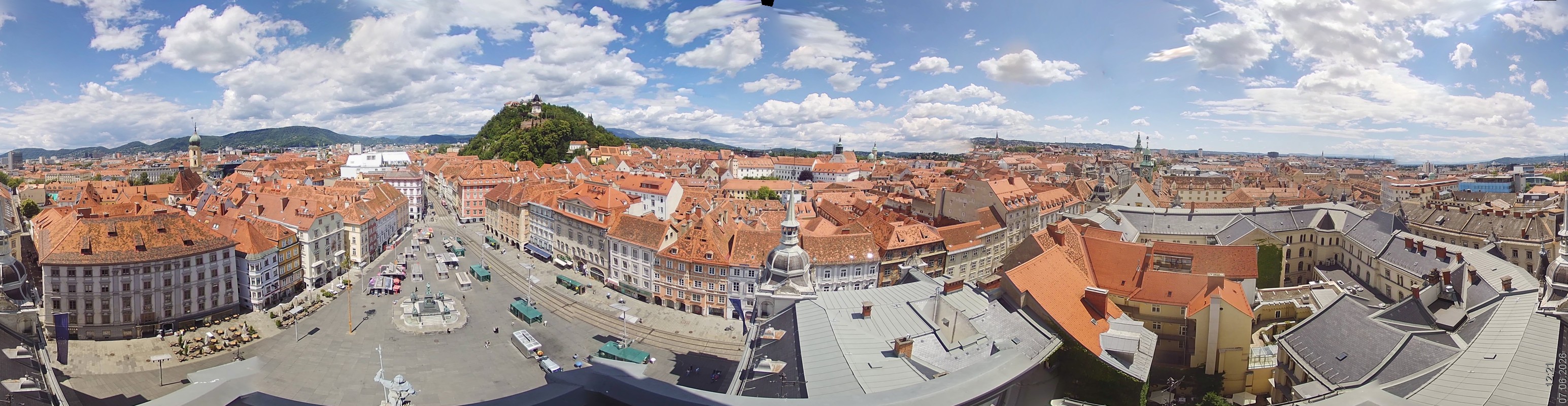 Archiv Foto Webcam Grazer Rathaus