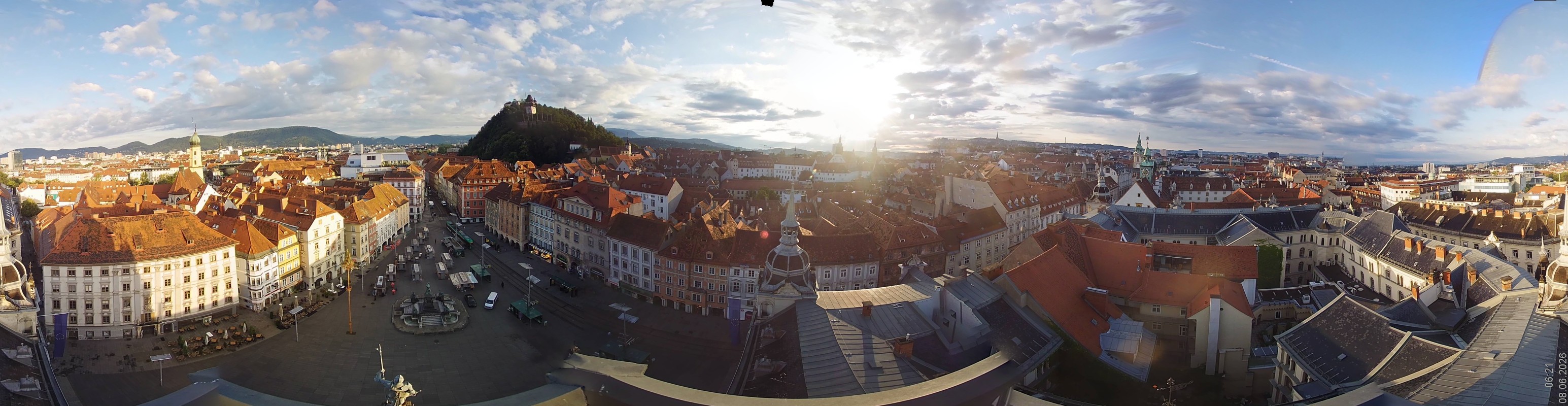 Archiv Foto Webcam Grazer Rathaus