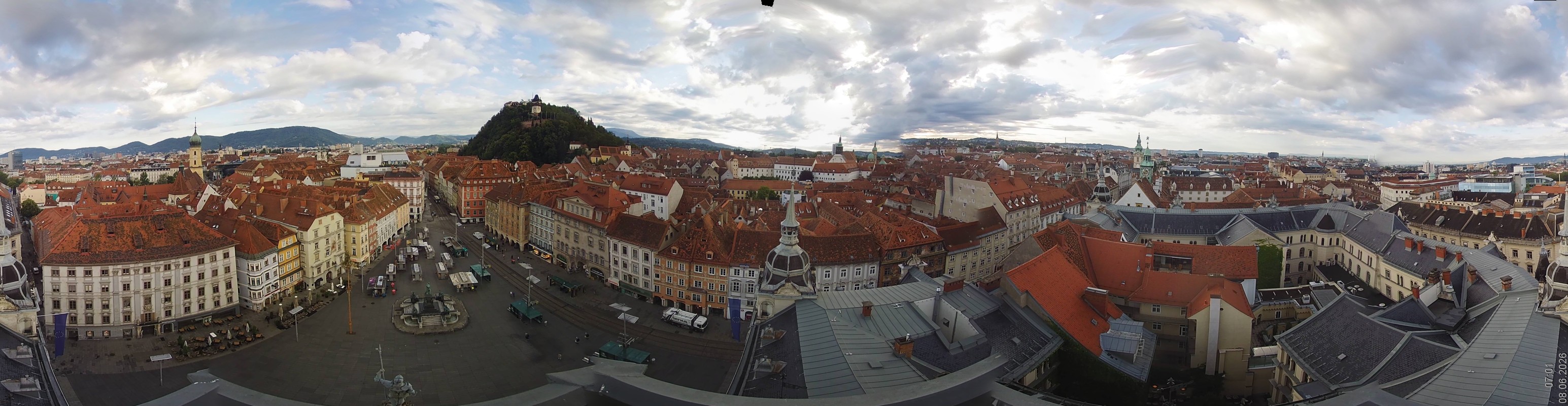 Archiv Foto Webcam Grazer Rathaus