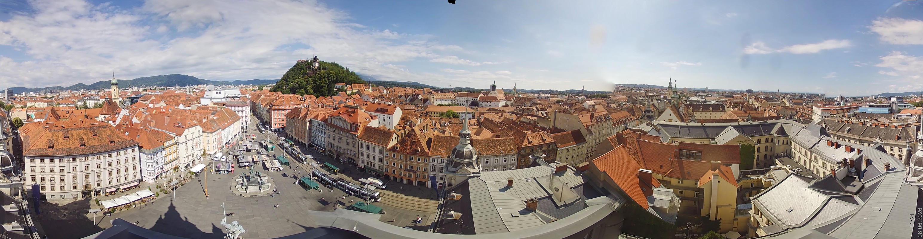 Archiv Foto Webcam Grazer Rathaus
