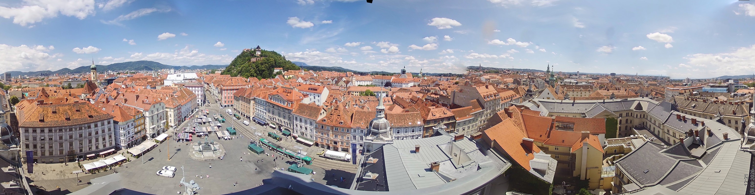 Archiv Foto Webcam Grazer Rathaus