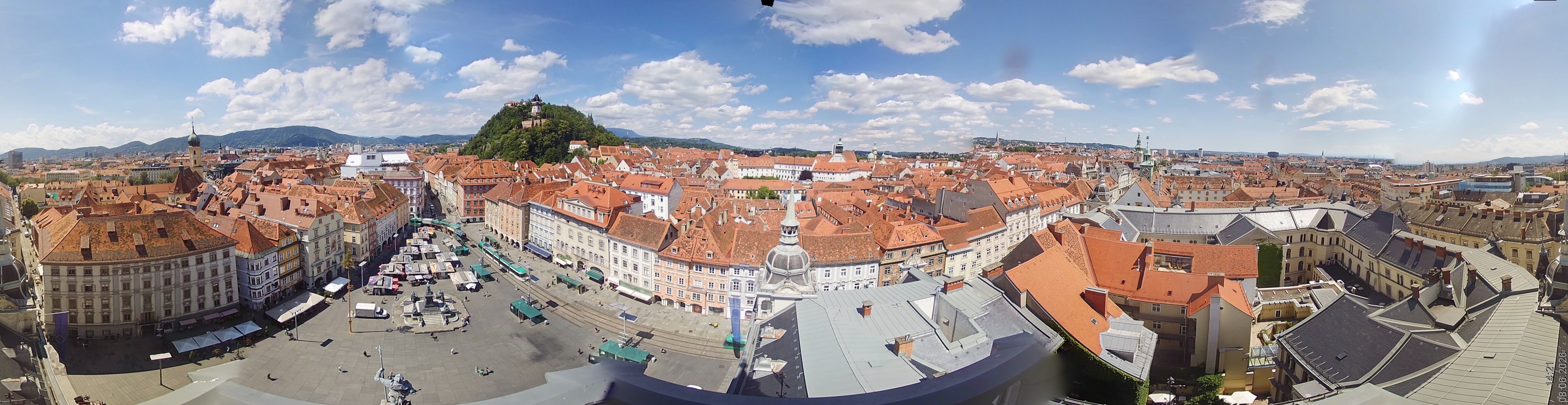 Archiv Foto Webcam Grazer Rathaus