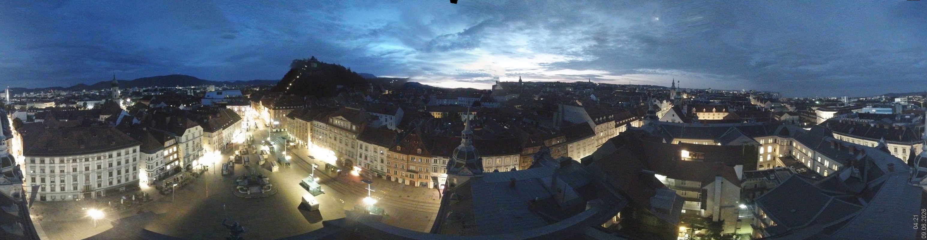 Archiv Foto Webcam Grazer Rathaus