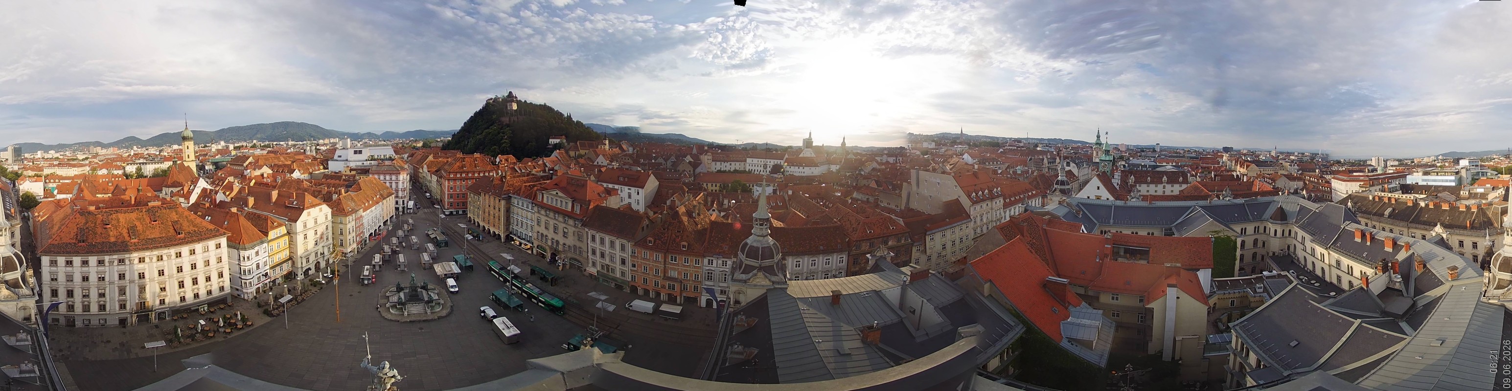 Archiv Foto Webcam Grazer Rathaus