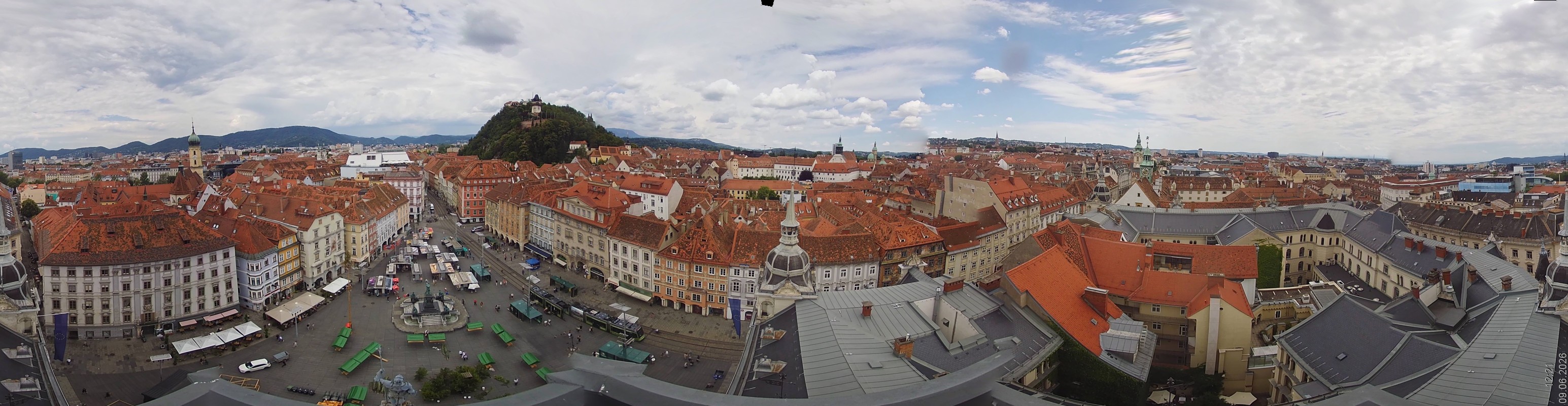 Archiv Foto Webcam Grazer Rathaus