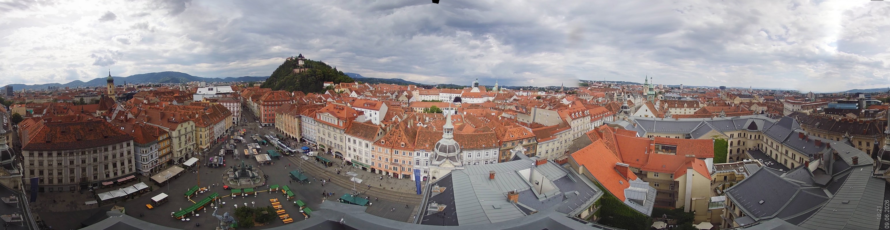 Archiv Foto Webcam Grazer Rathaus