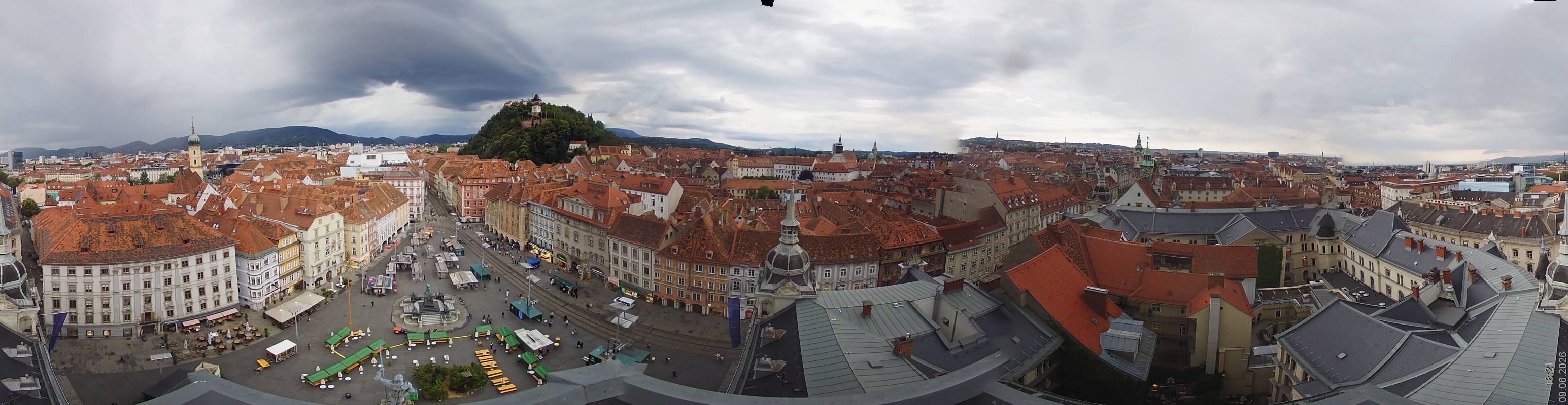 Archiv Foto Webcam Grazer Rathaus