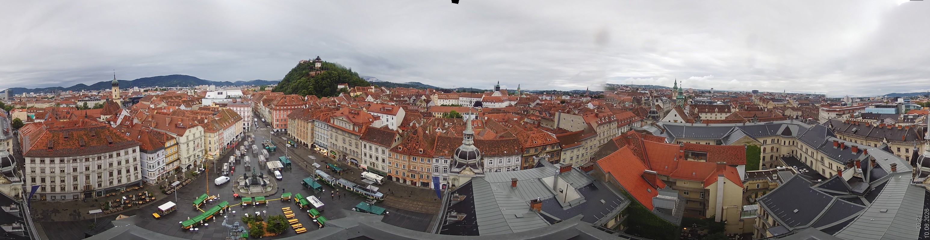 Archiv Foto Webcam Grazer Rathaus