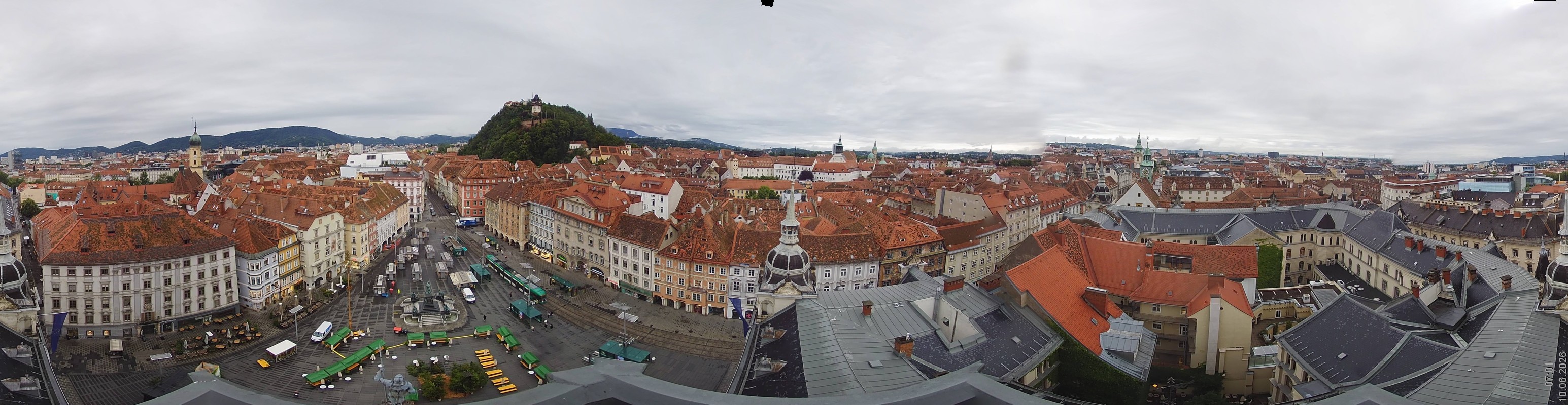 Archiv Foto Webcam Grazer Rathaus