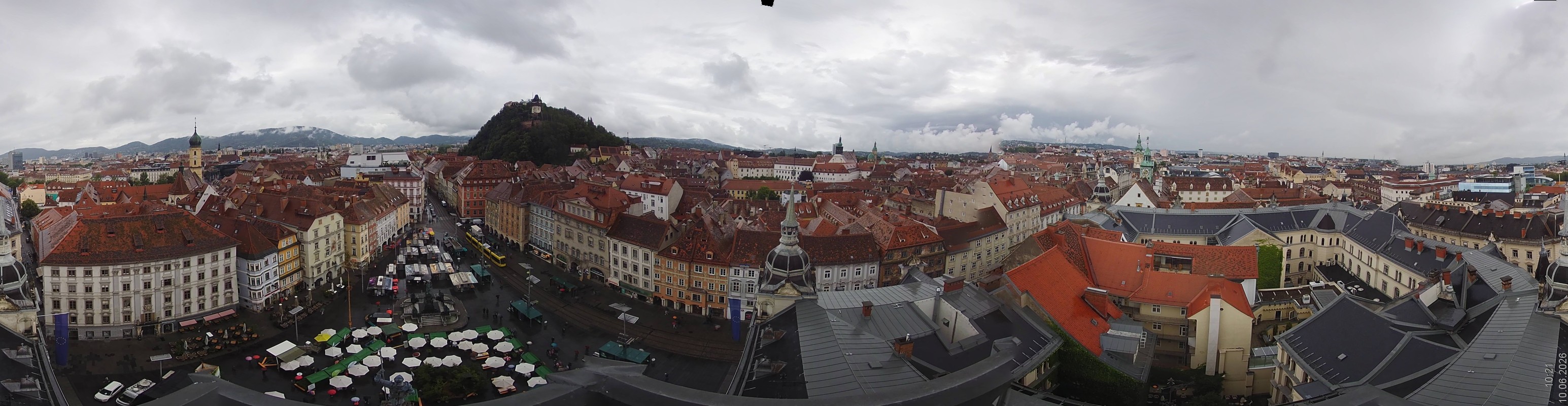 Archiv Foto Webcam Grazer Rathaus