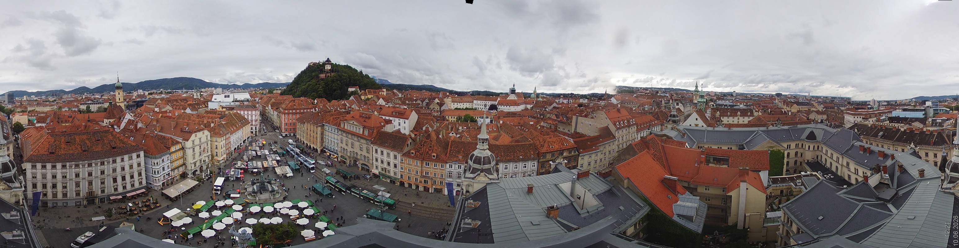 Archiv Foto Webcam Grazer Rathaus