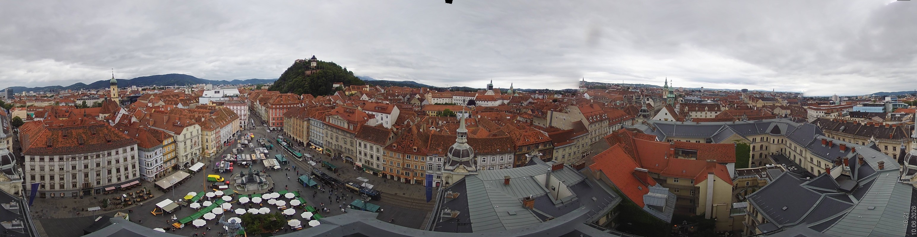 Archiv Foto Webcam Grazer Rathaus
