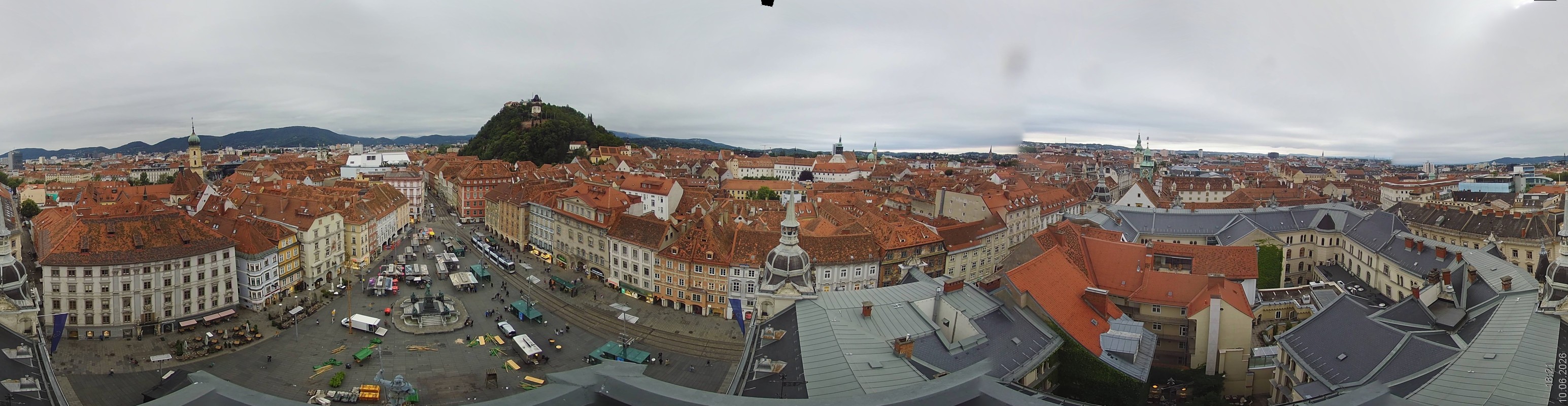 Archiv Foto Webcam Grazer Rathaus