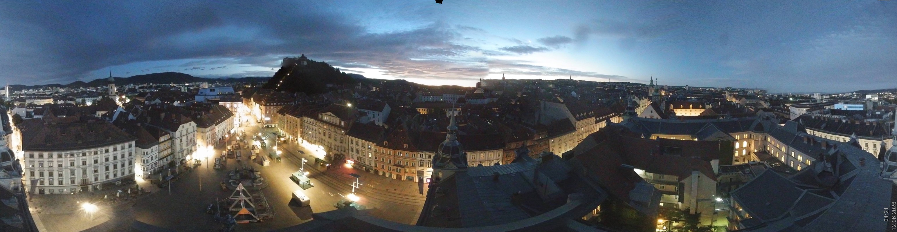 Archiv Foto Webcam Grazer Rathaus
