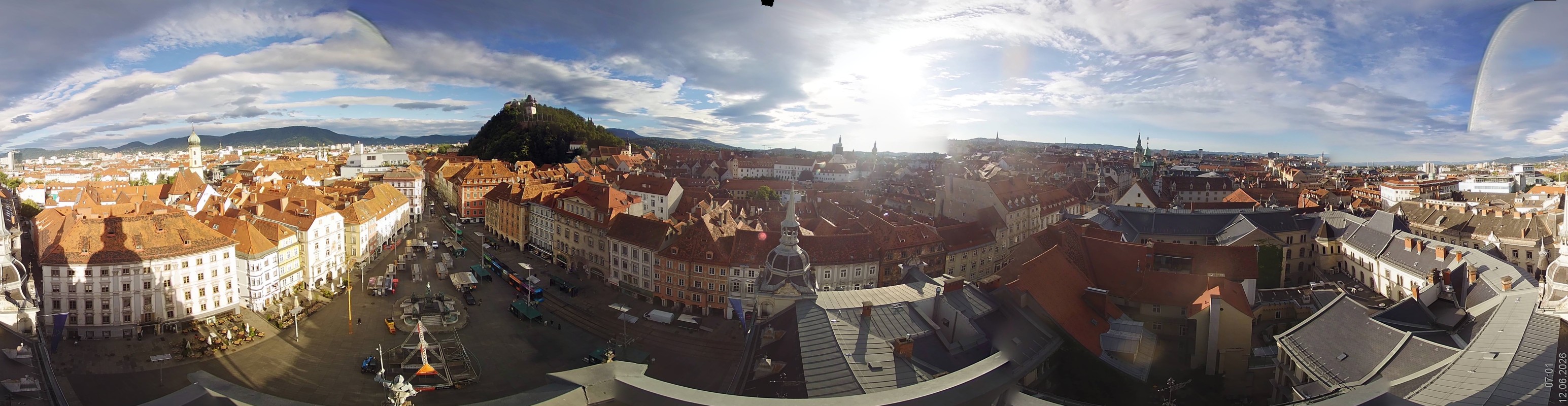 Archiv Foto Webcam Grazer Rathaus
