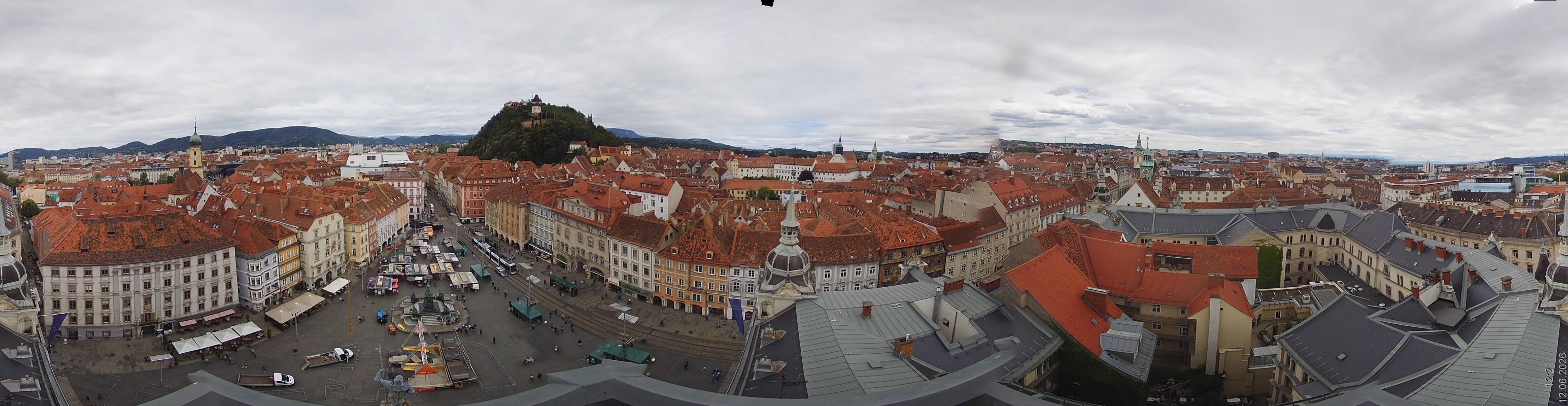 Archiv Foto Webcam Grazer Rathaus