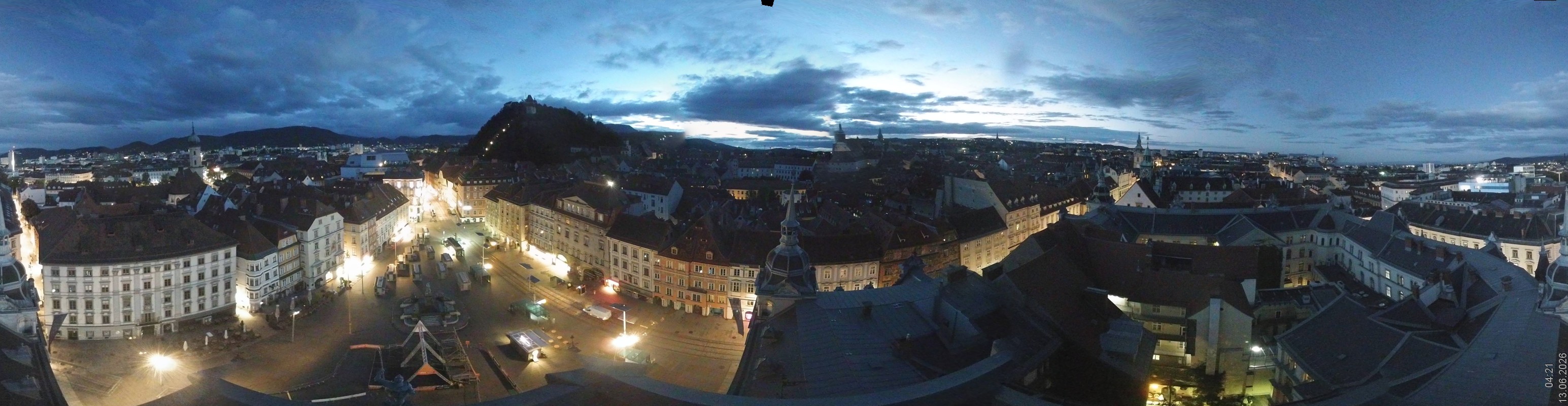 Archiv Foto Webcam Grazer Rathaus