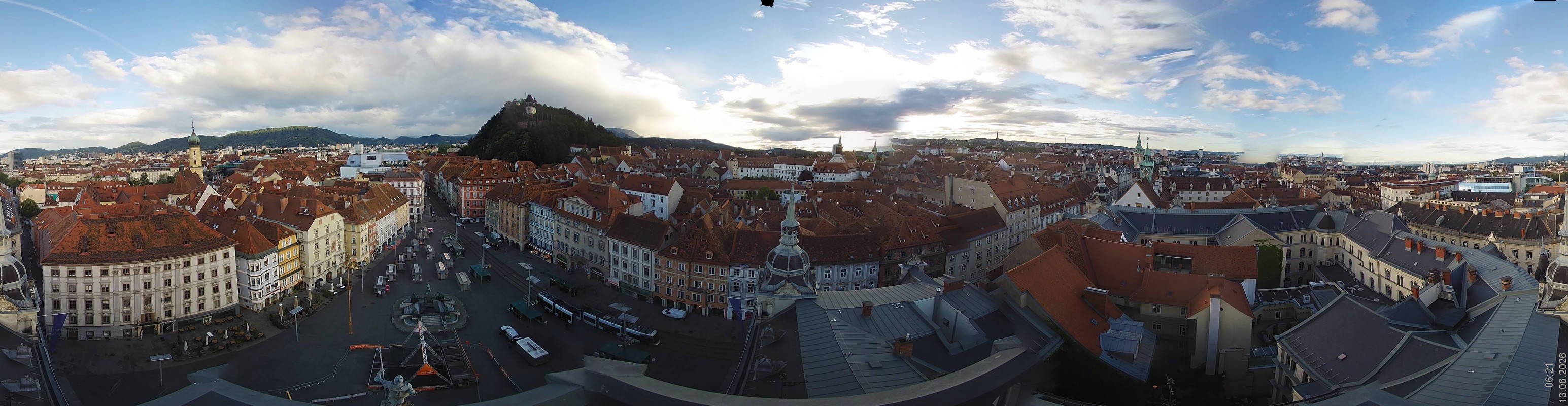 Archiv Foto Webcam Grazer Rathaus