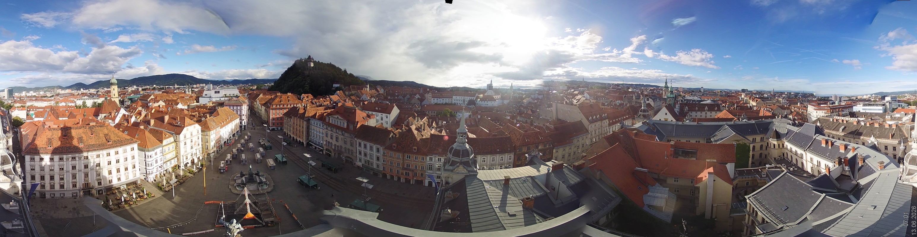 Archiv Foto Webcam Grazer Rathaus