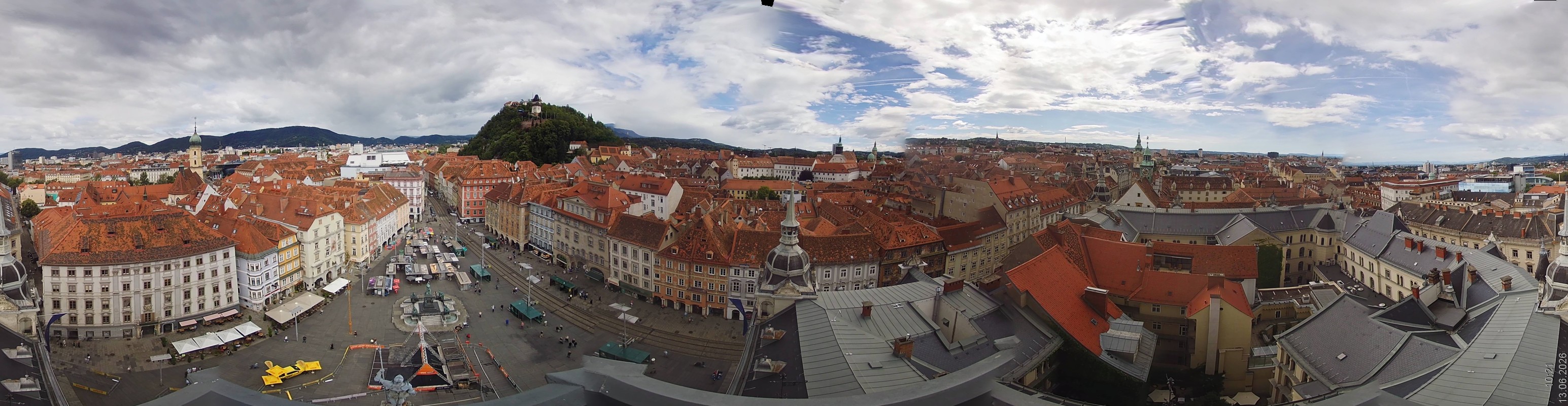 Archiv Foto Webcam Grazer Rathaus