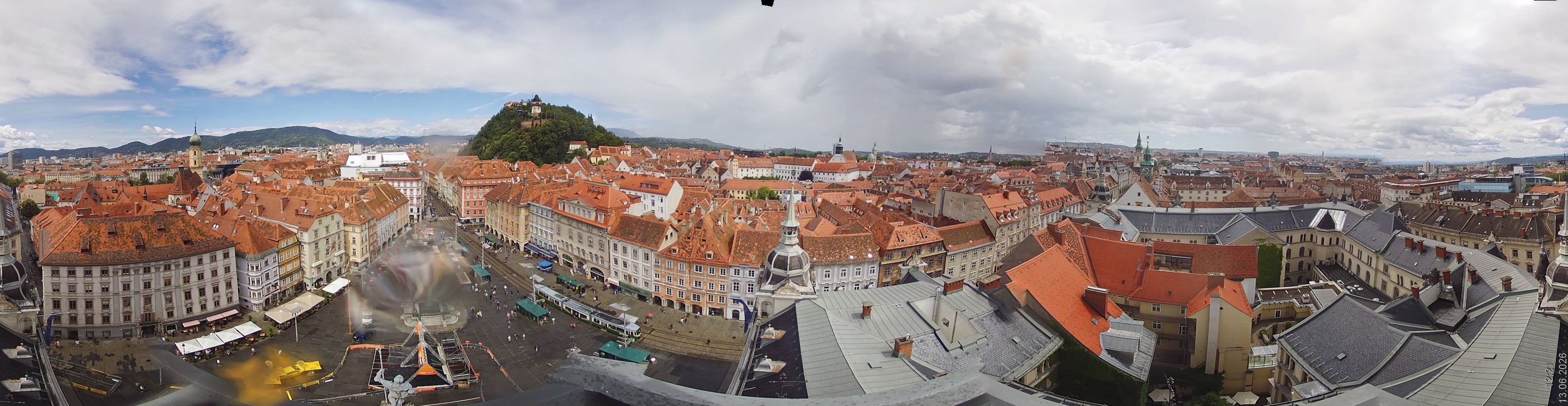 Archiv Foto Webcam Grazer Rathaus