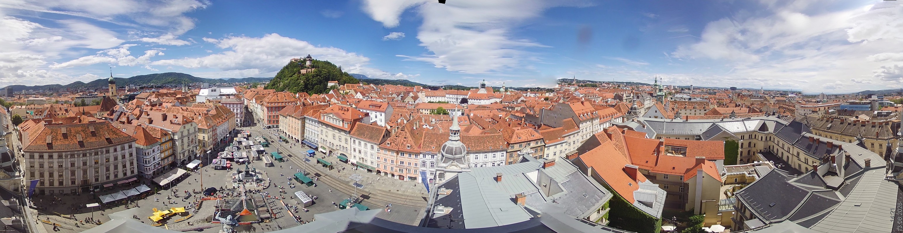 Archiv Foto Webcam Grazer Rathaus