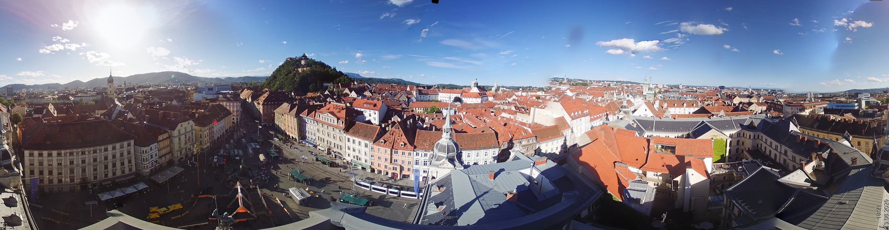 Archiv Foto Webcam Grazer Rathaus