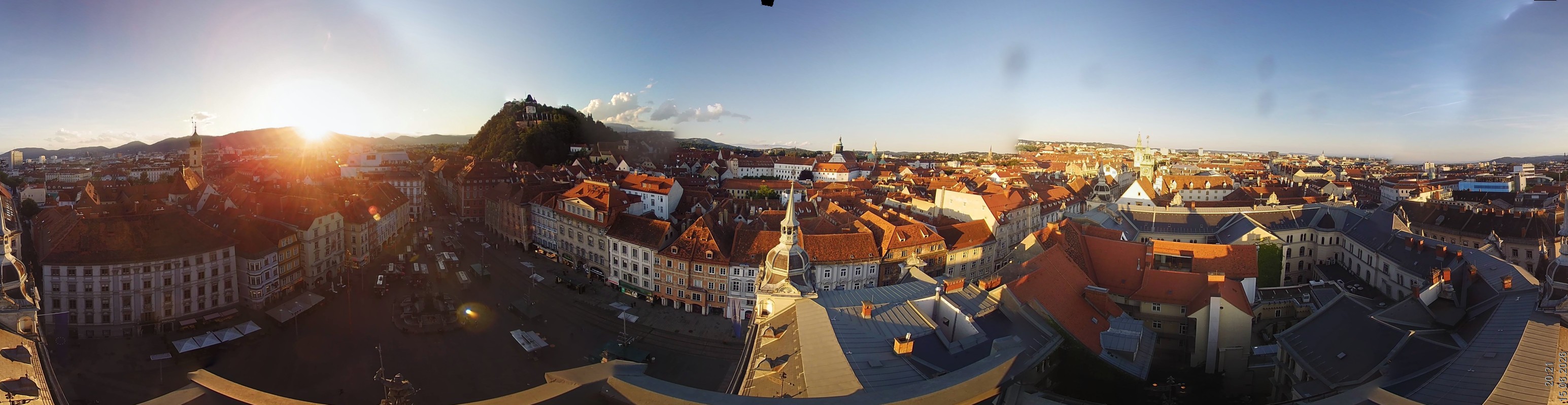 Archiv Foto Webcam Grazer Rathaus