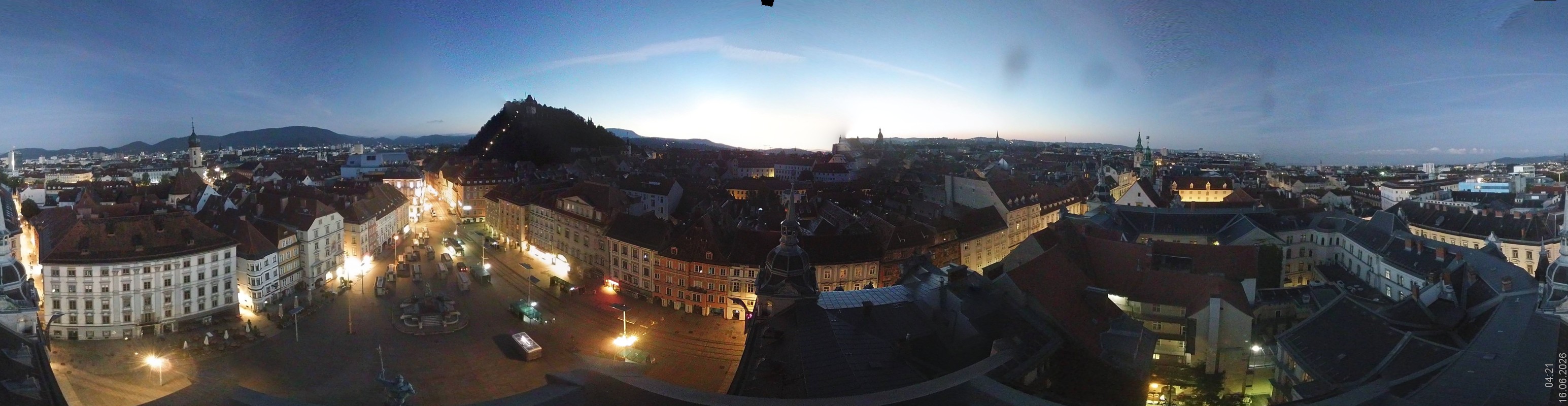 Archiv Foto Webcam Grazer Rathaus