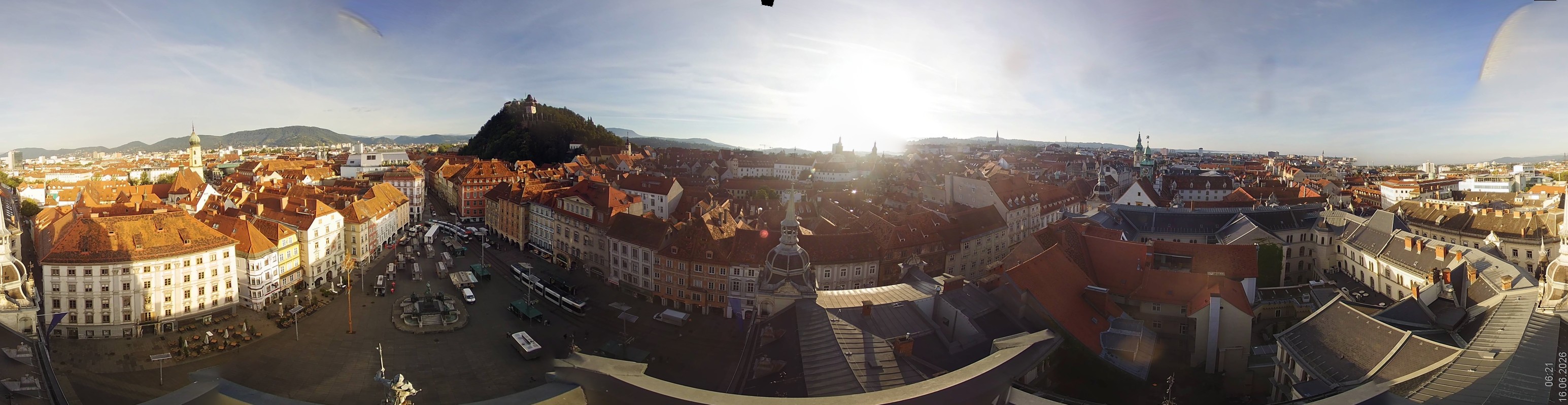 Archiv Foto Webcam Grazer Rathaus