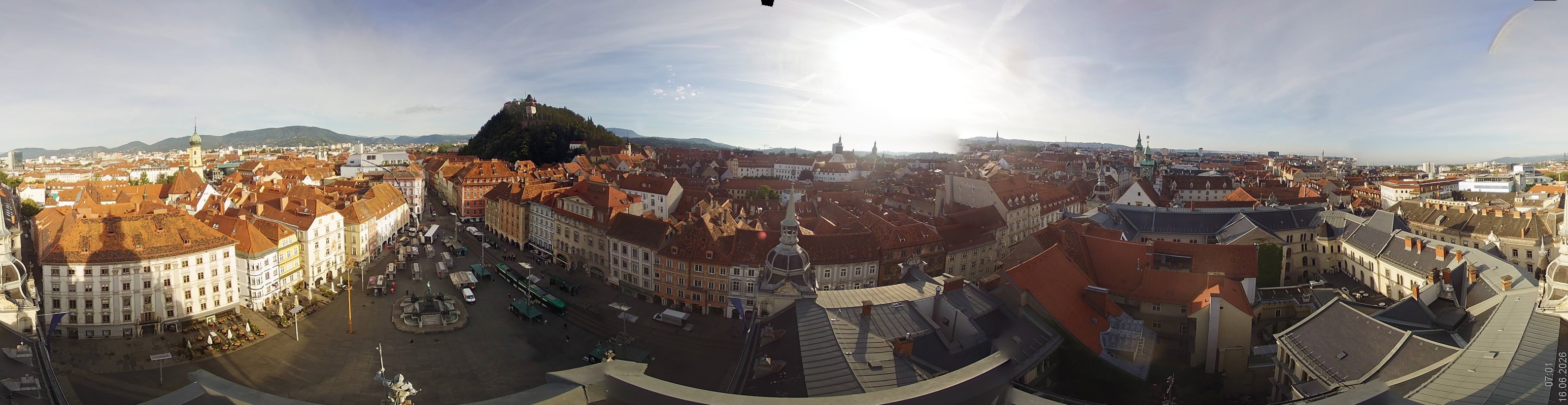 Archiv Foto Webcam Grazer Rathaus