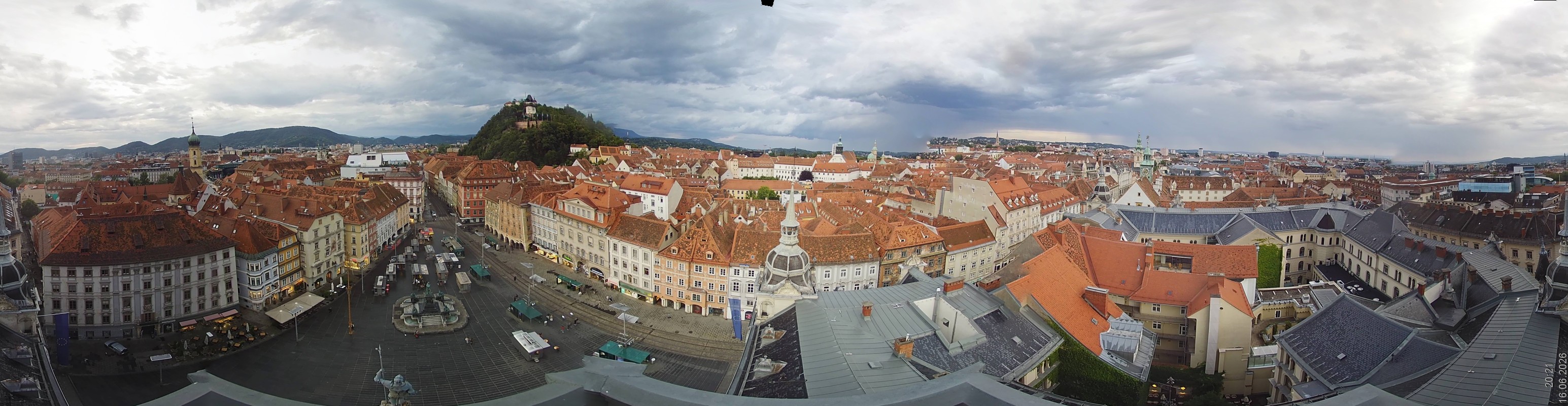 Archiv Foto Webcam Grazer Rathaus