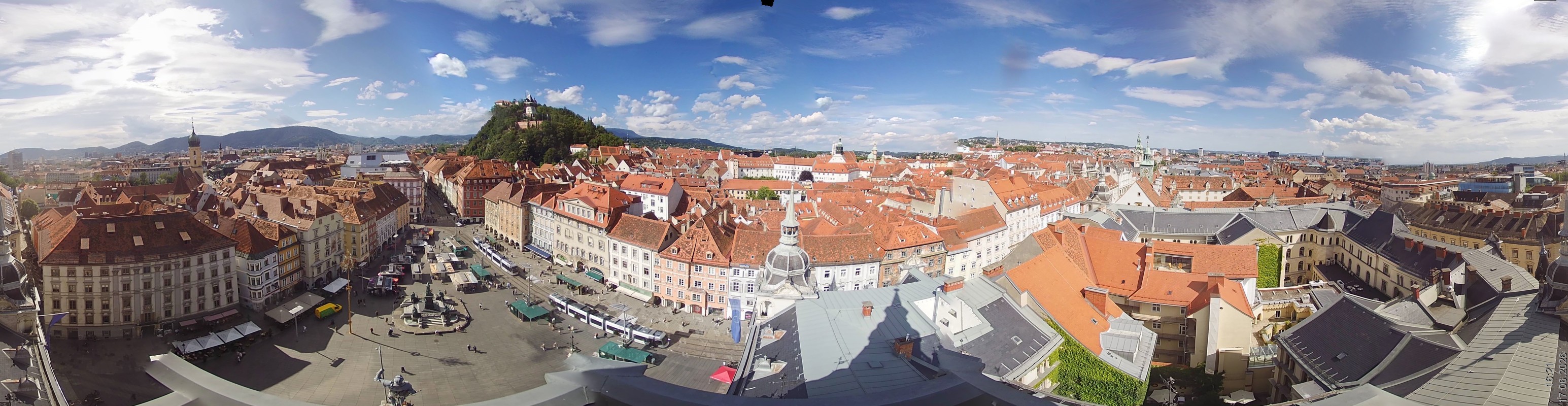 Archiv Foto Webcam Grazer Rathaus