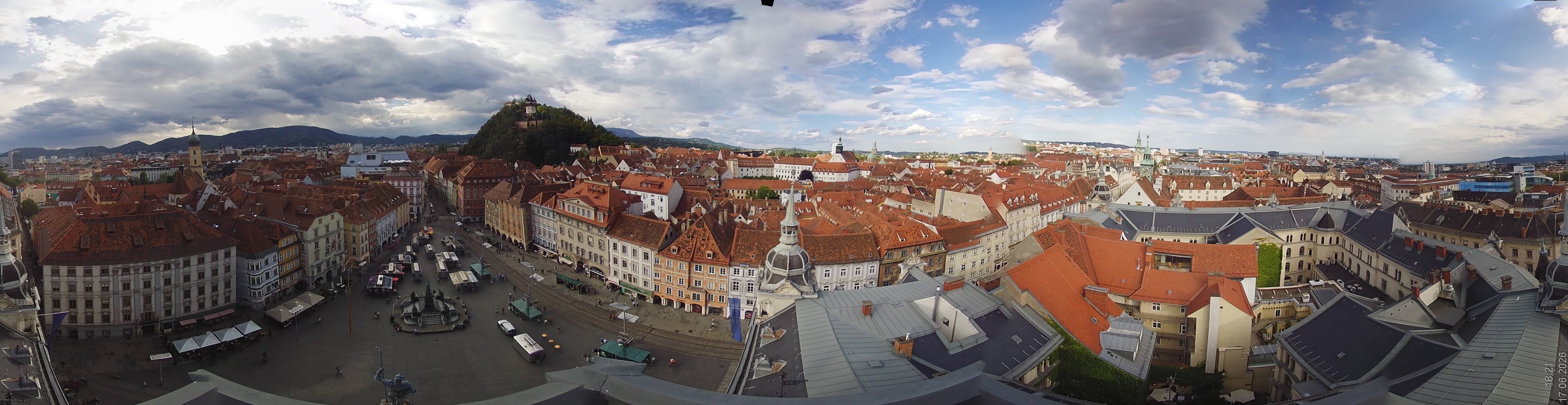 Archiv Foto Webcam Grazer Rathaus