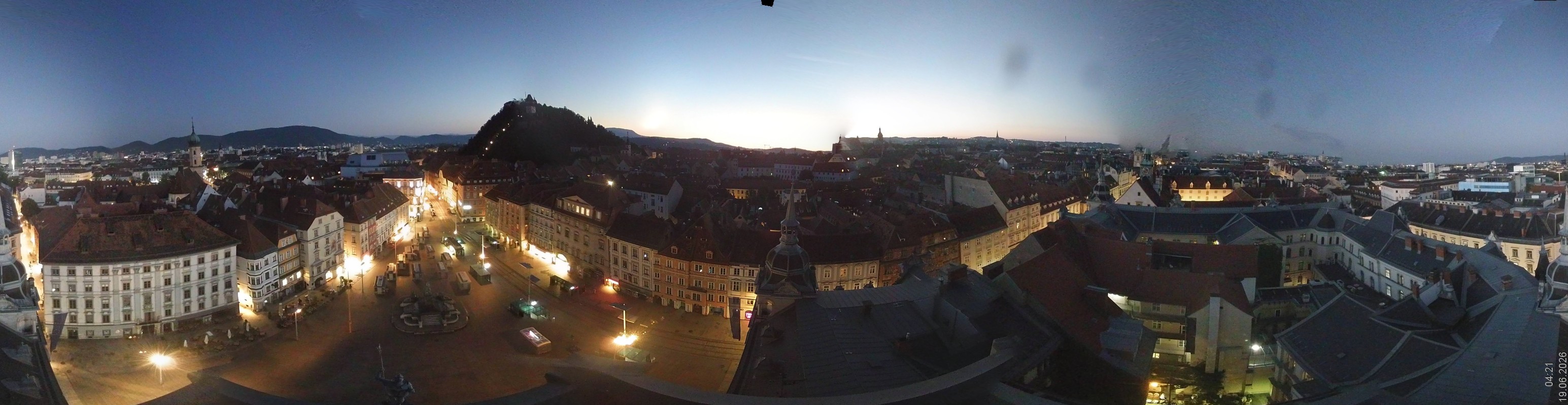 Archiv Foto Webcam Grazer Rathaus