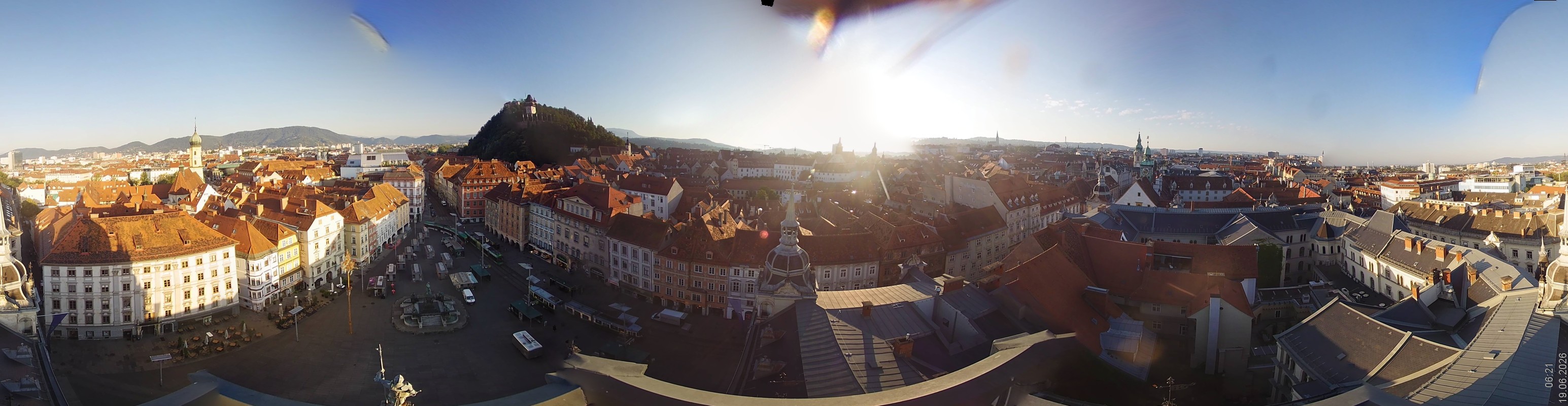 Archiv Foto Webcam Grazer Rathaus