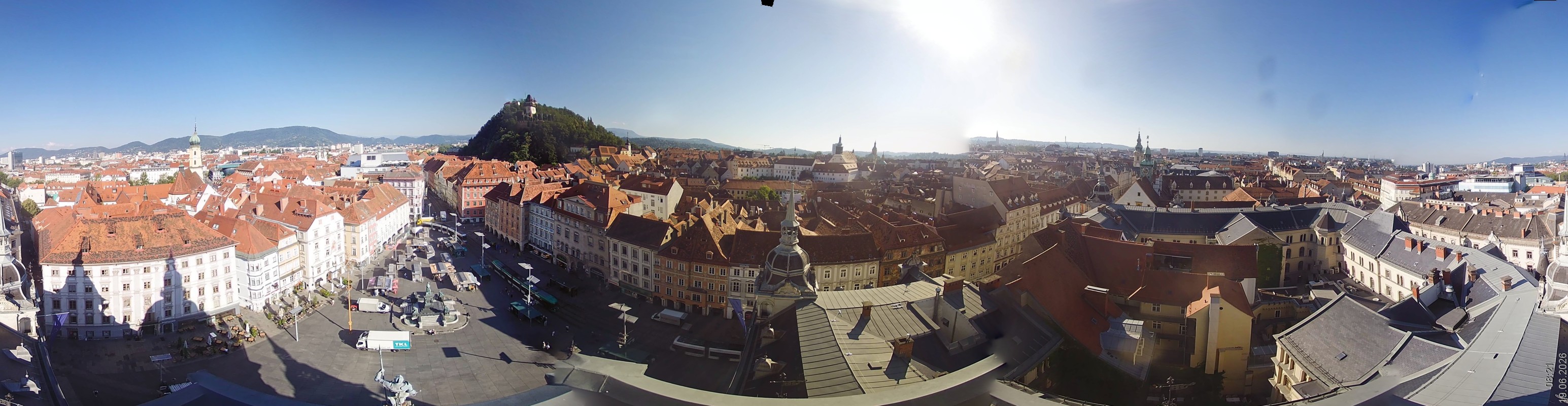 Archiv Foto Webcam Grazer Rathaus