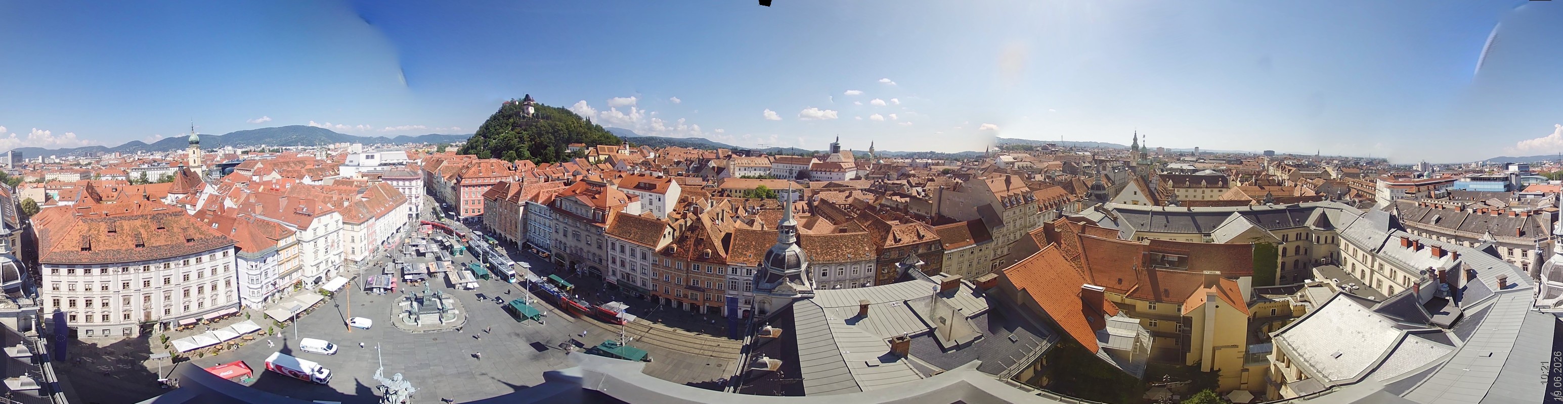 Archiv Foto Webcam Grazer Rathaus